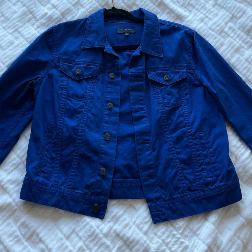 COBALT BLUE DENIM JACKET